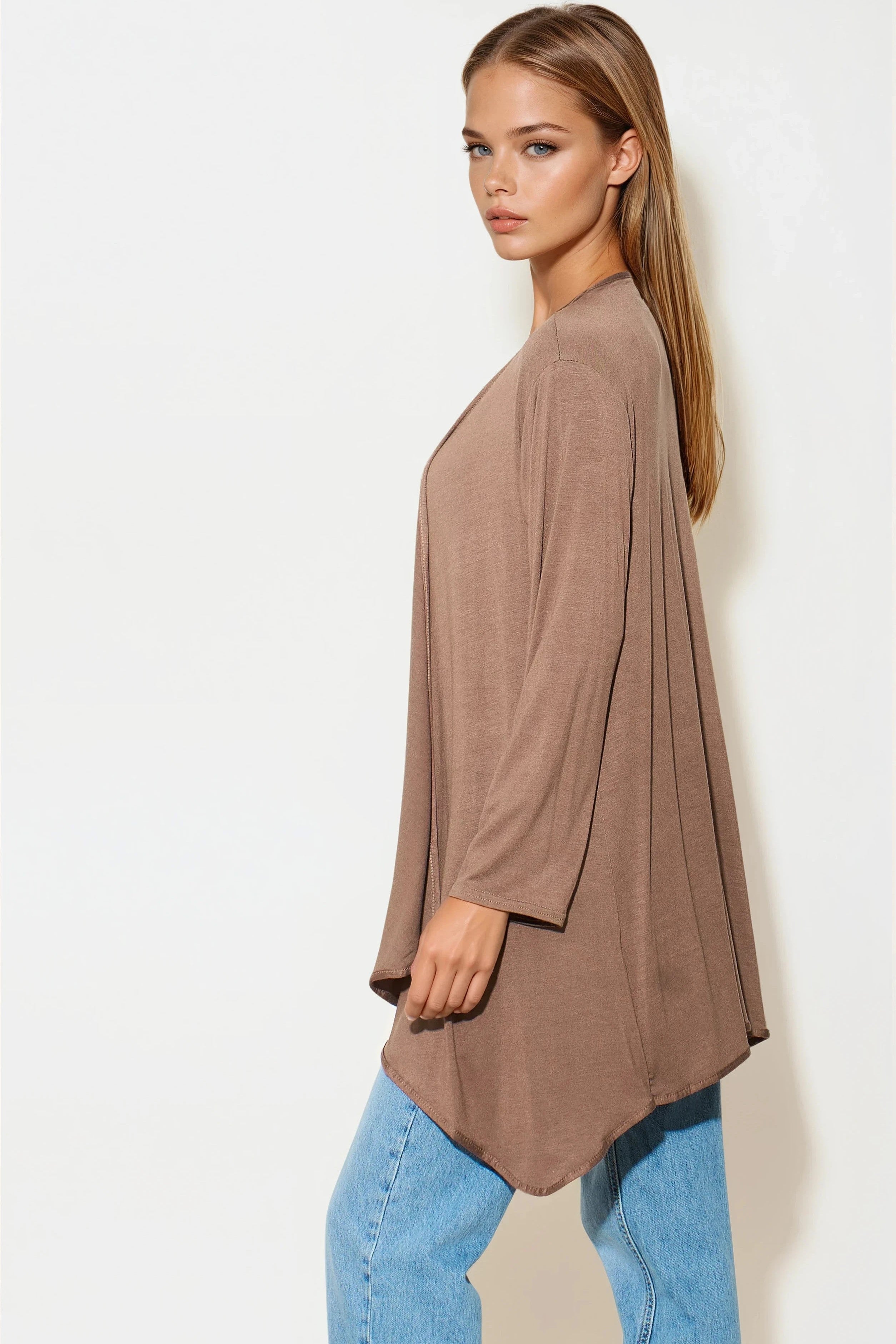 Mocha Waterfall Cardigan