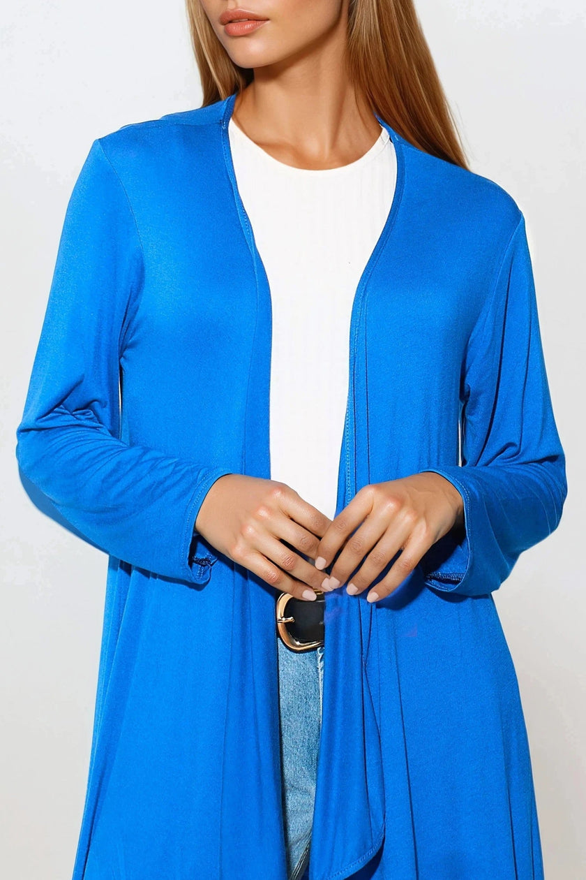 Royal Blue Waterfall Cardigan