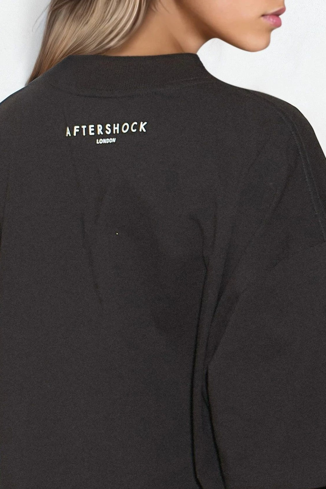 Black Logo Cotton Oversized T Shirt