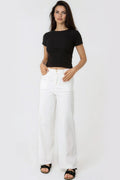White Wide Leg Jeans
