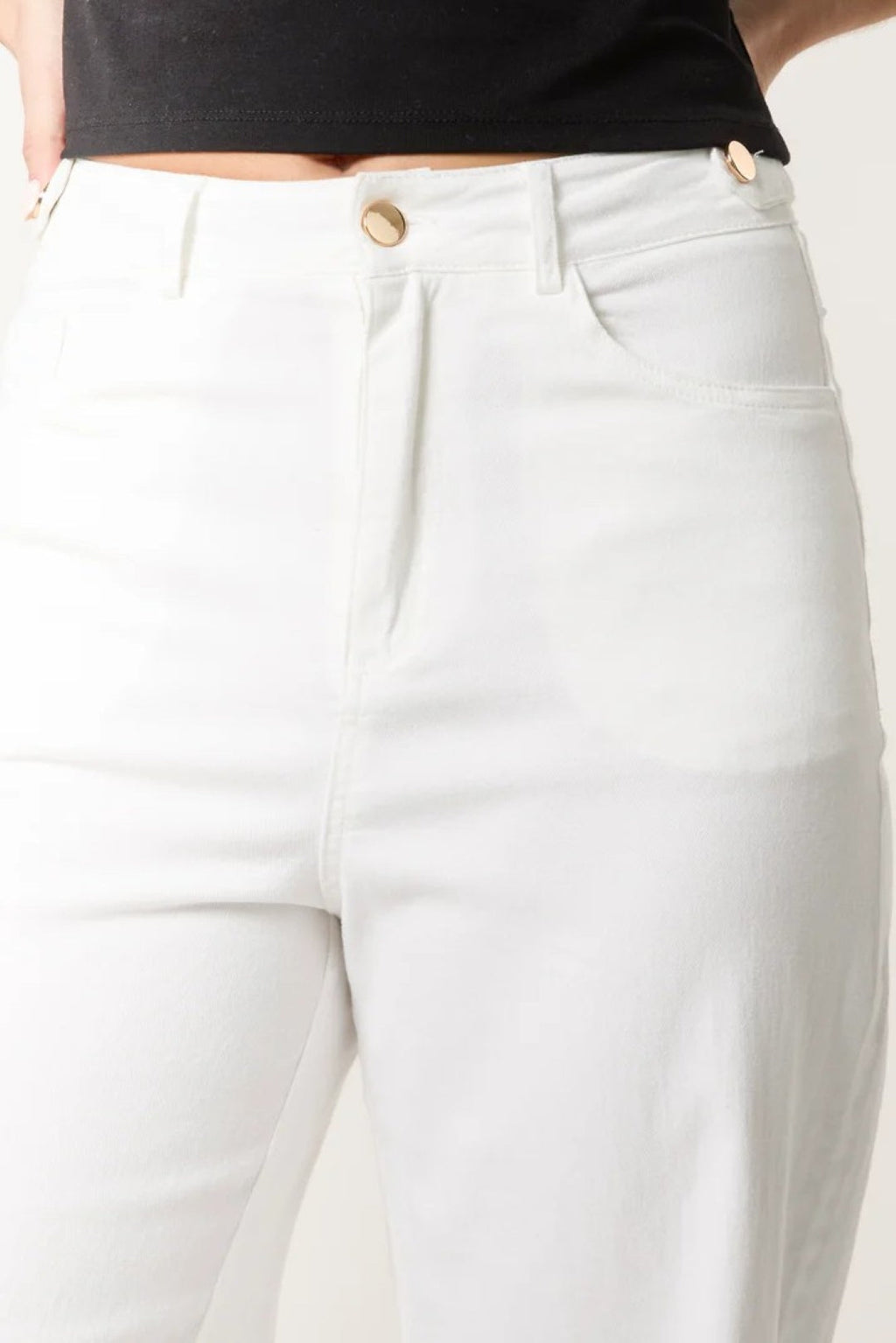 White Wide Leg Jeans