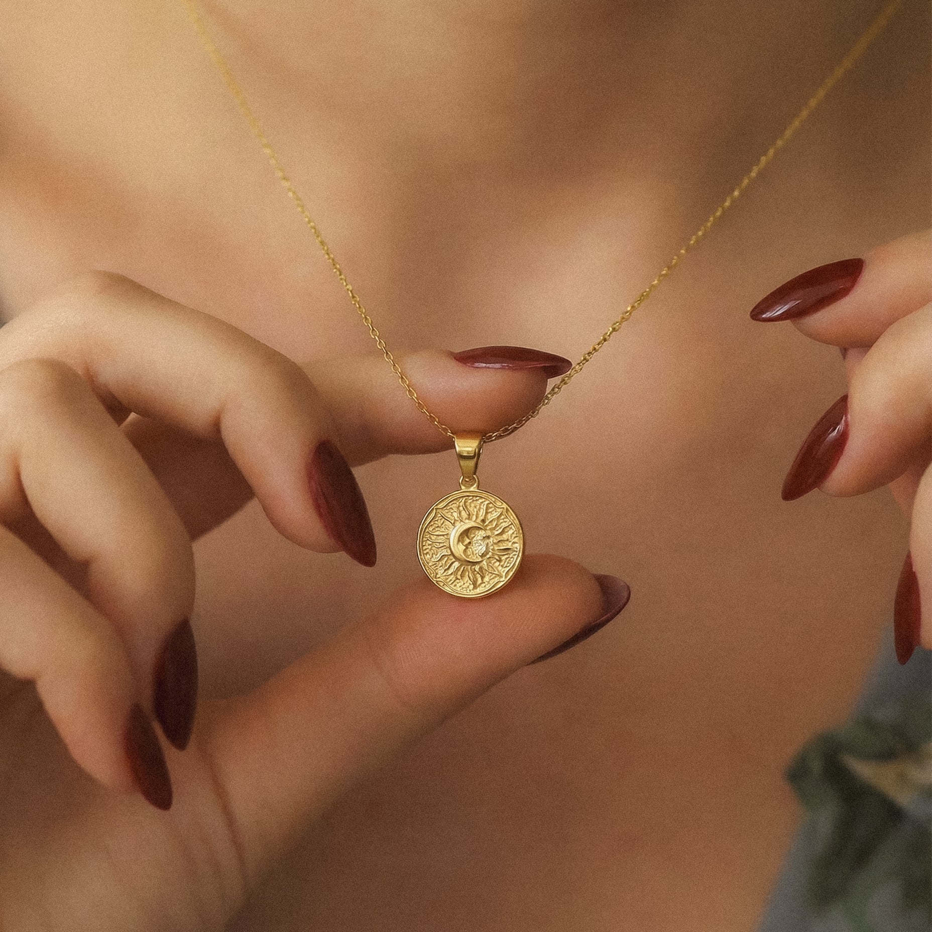 Alba Zon Ketting | 18k Verguld