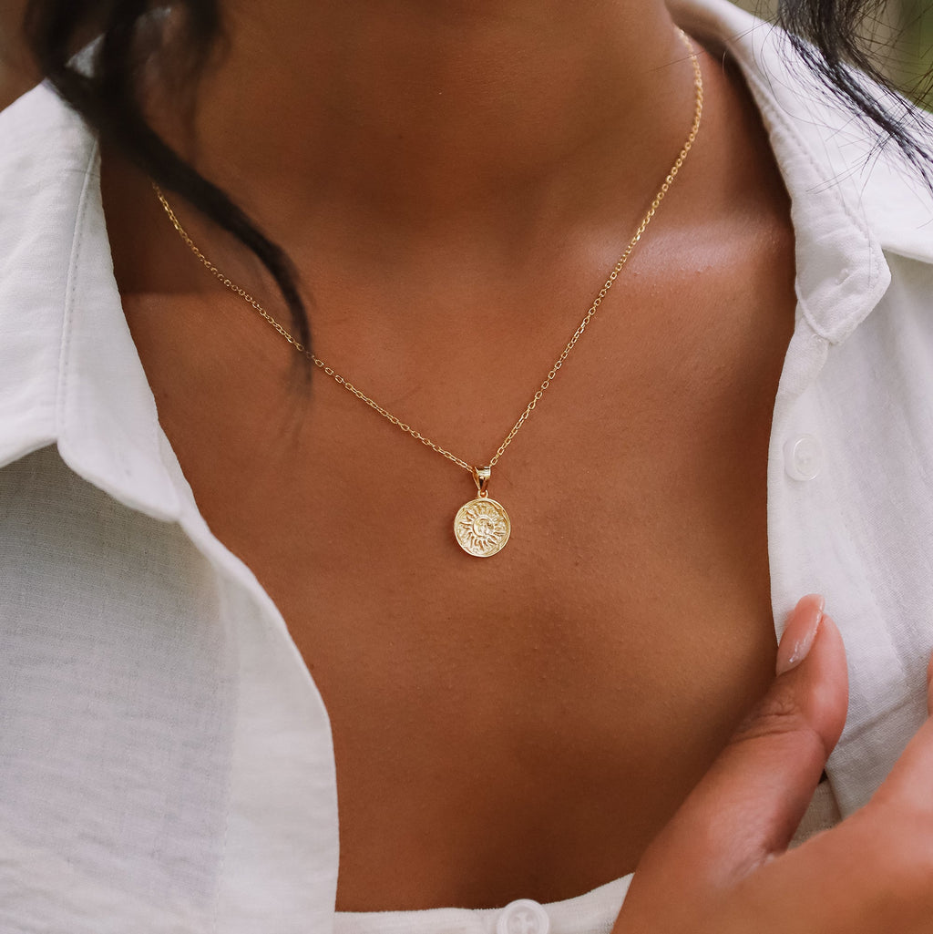 Alba Zon Ketting | 18k Verguld