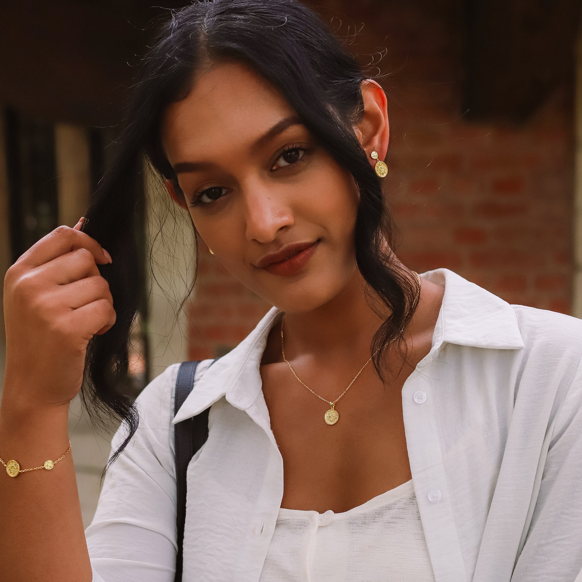 Alba Zon Ketting | 18k Verguld