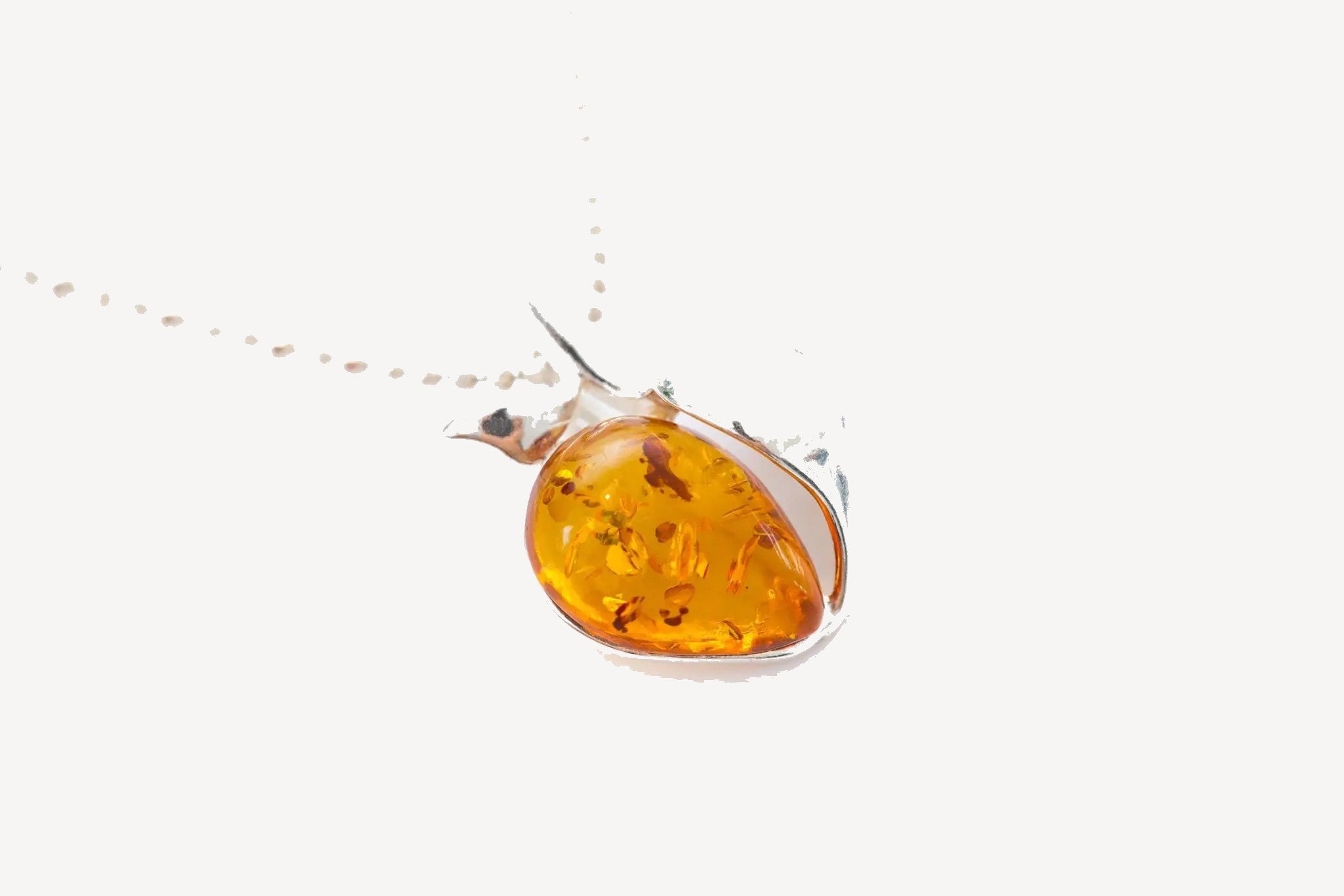 Amber Apple Pendant