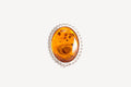 Amber Quintessence Statement Ring