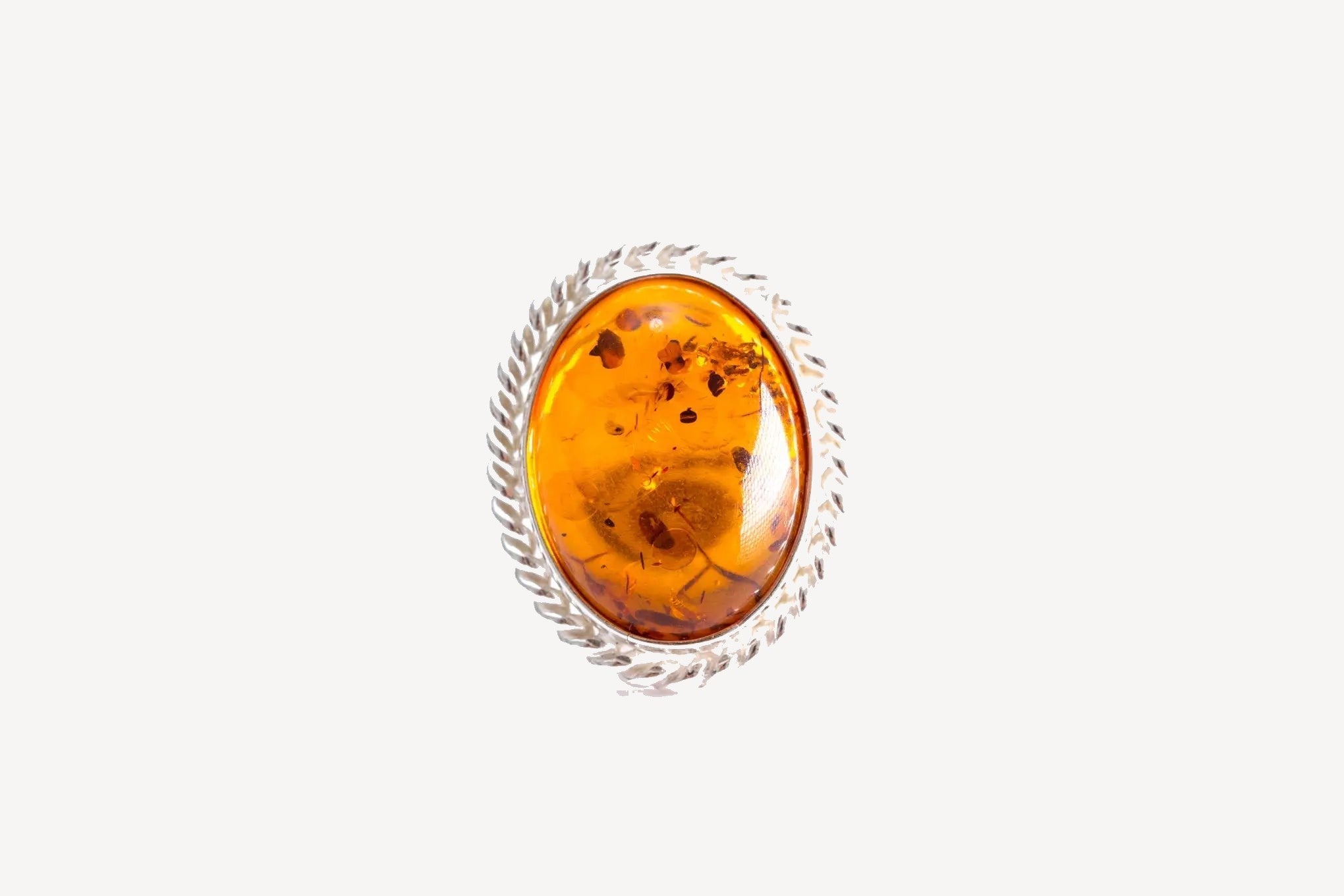 Amber Quintessence Statement Ring