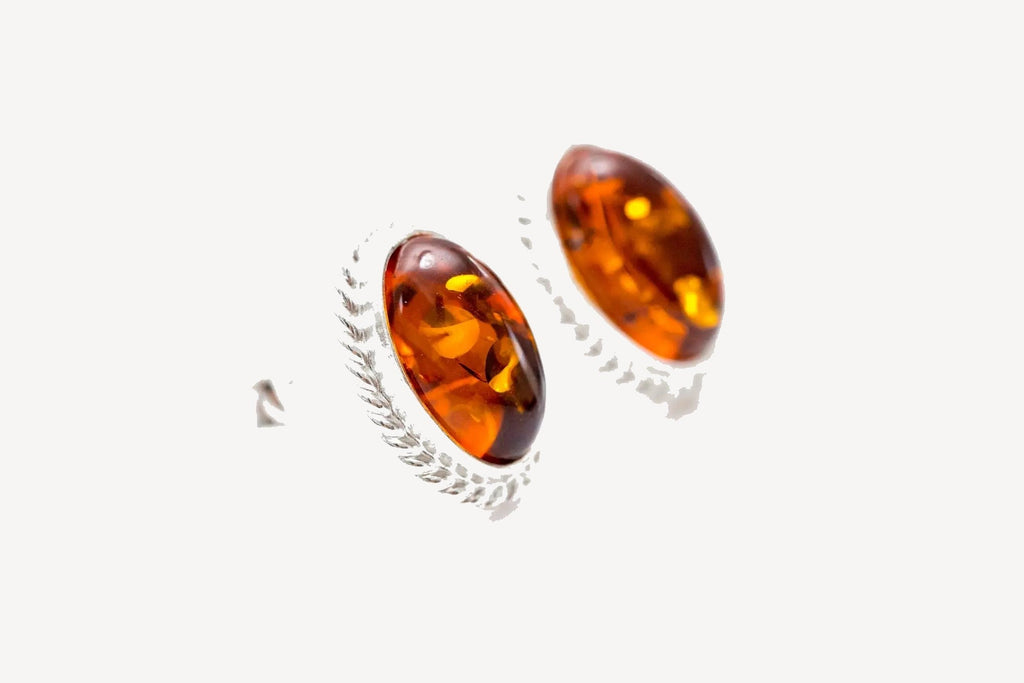 Amber Quintessence Stud Earrings