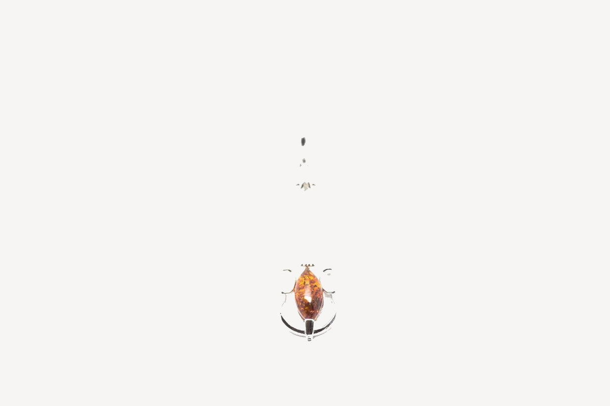 Amber Violin Pendant