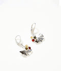 Amber Ginkgo Drop Earrings