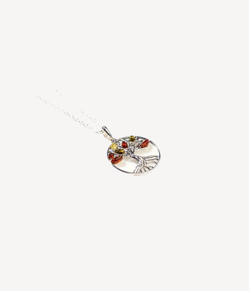 Amber Tree of Life Necklace