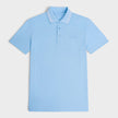 Logo Polo Piquet Greca Blue Silver