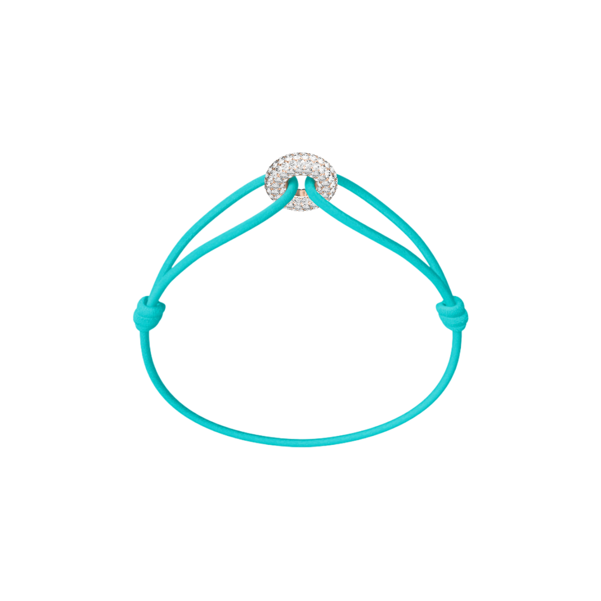 Mini Rose Soho Pavé Cord Bracelet