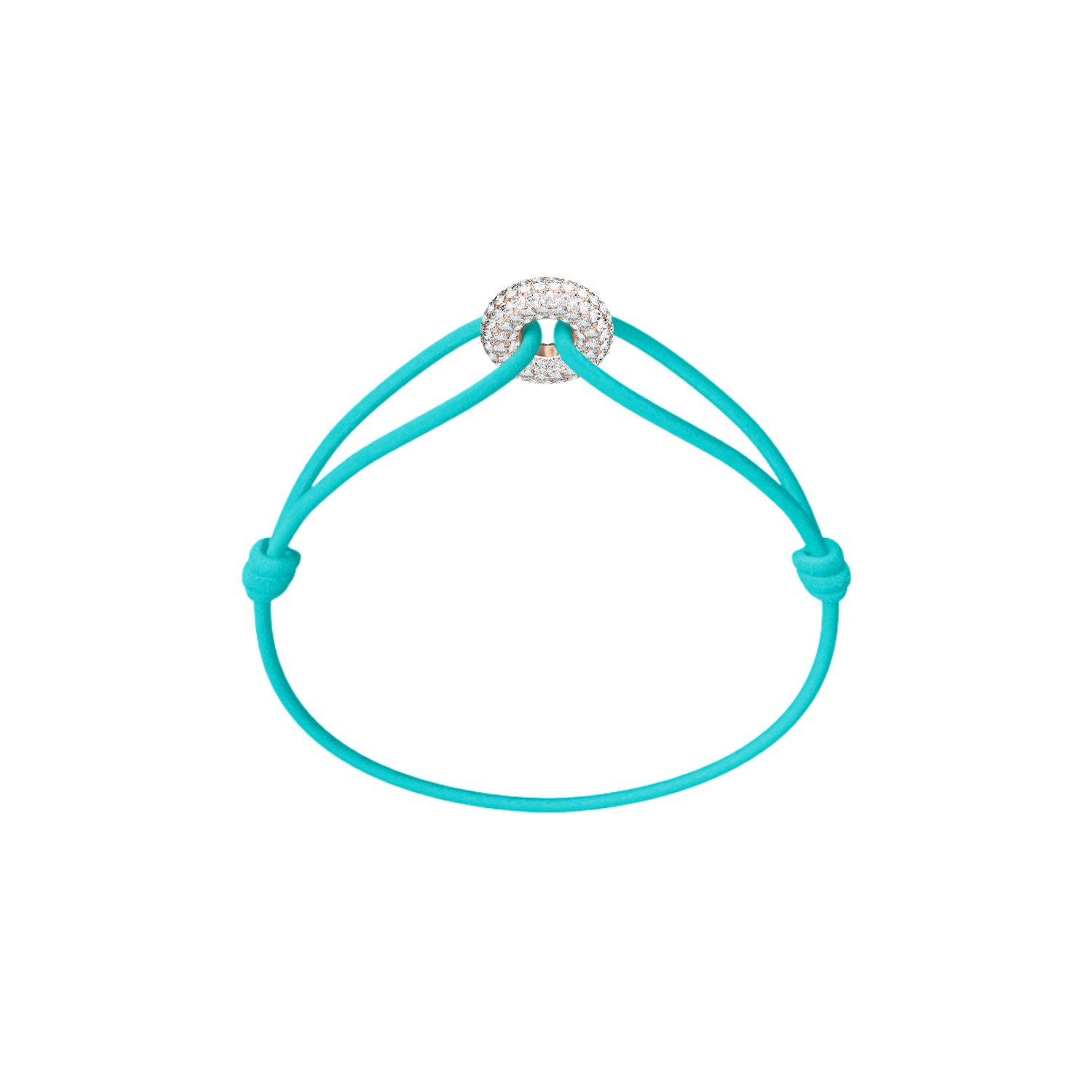 Mini Rose Soho Pavé Cord Bracelet