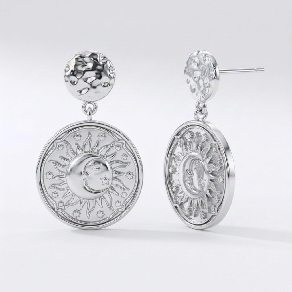 Aruna Sun Druppeloorbellen | 925 Sterling Zilver