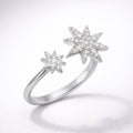 Astrid Double Star Ring | 925 Sterling Silver