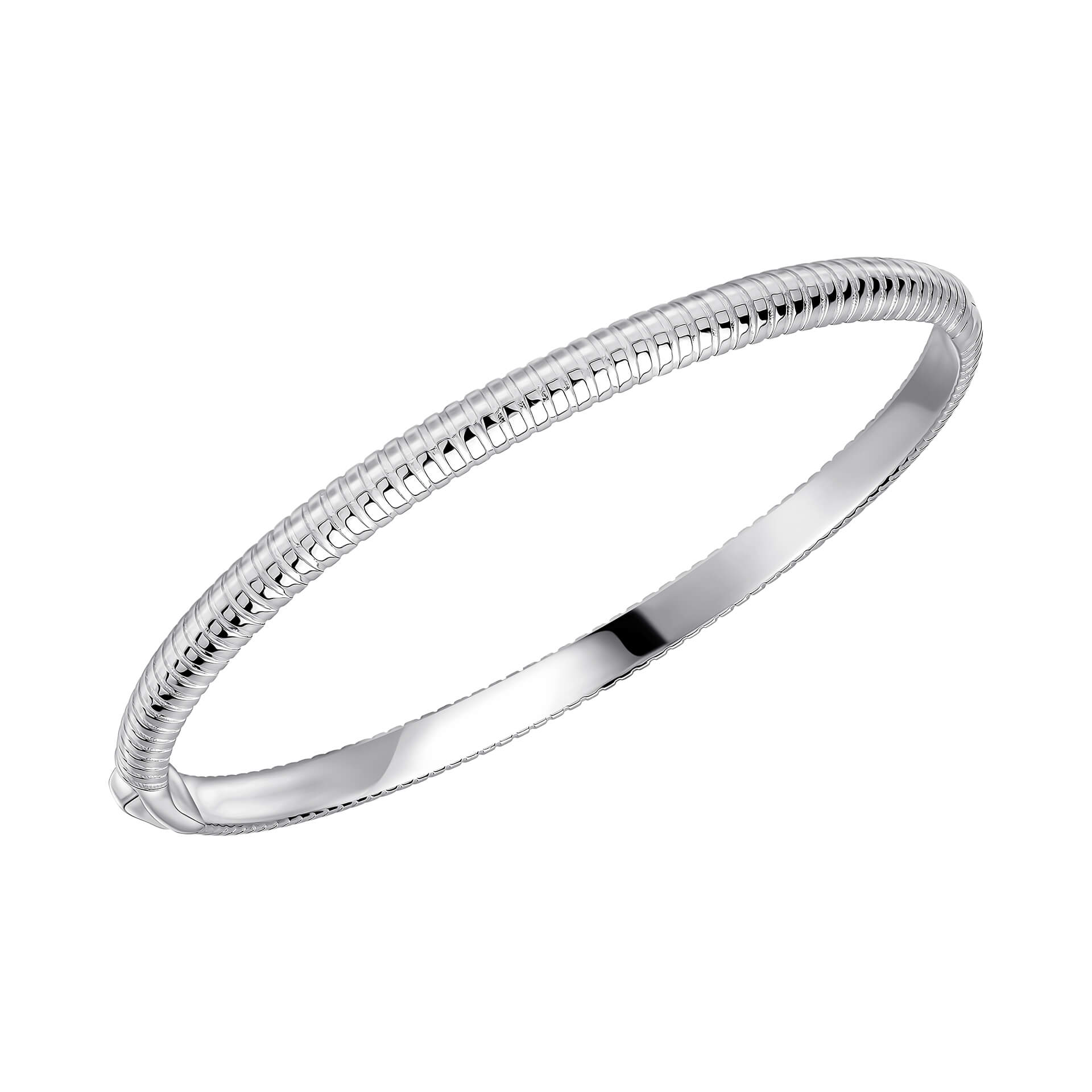 Beginnings Striped Hinged Bangle