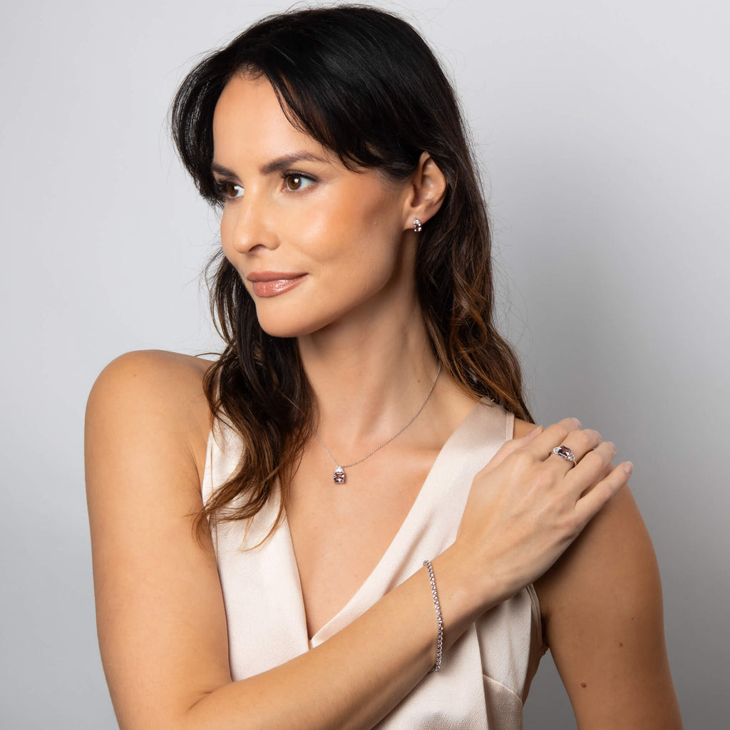 Diamonfire Square Cut Necklace