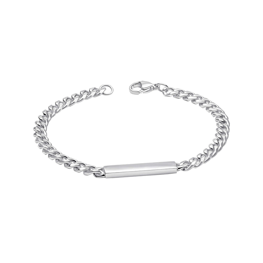 Fred Bennett Chain Bracelet with Engravable Bar