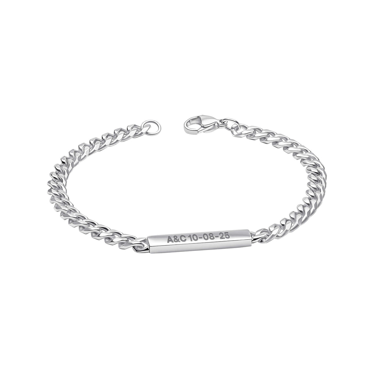 Fred Bennett Chain Bracelet with Engravable Bar