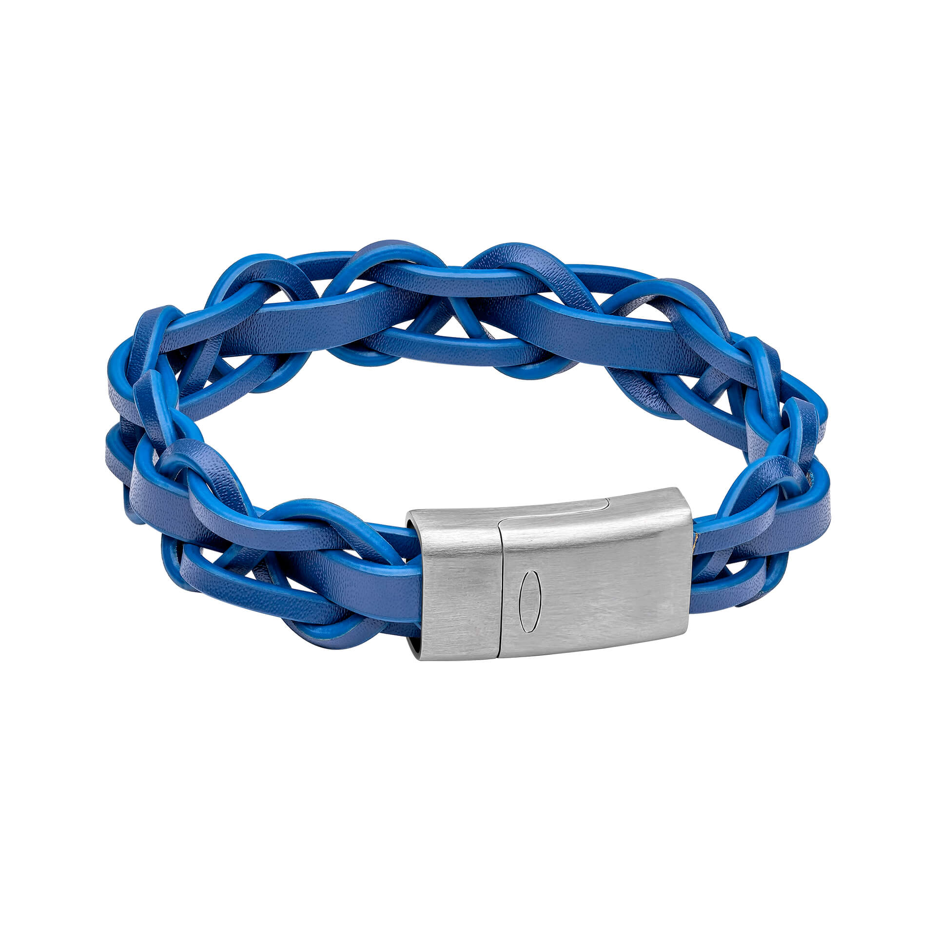 Fred Bennett Thick Braided Leather Bracelet