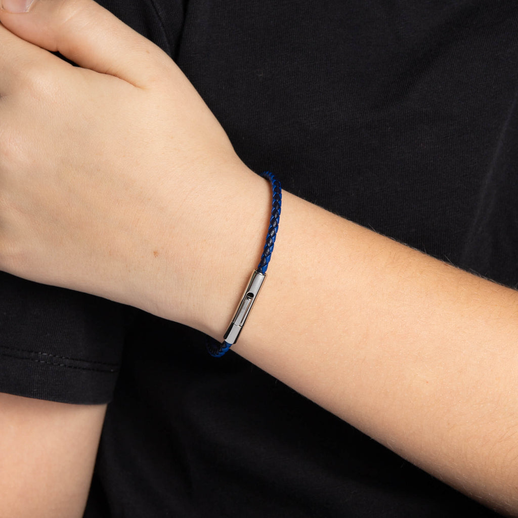 Fred Bennett Smaller Fit Leather Woven Leather Bracelet