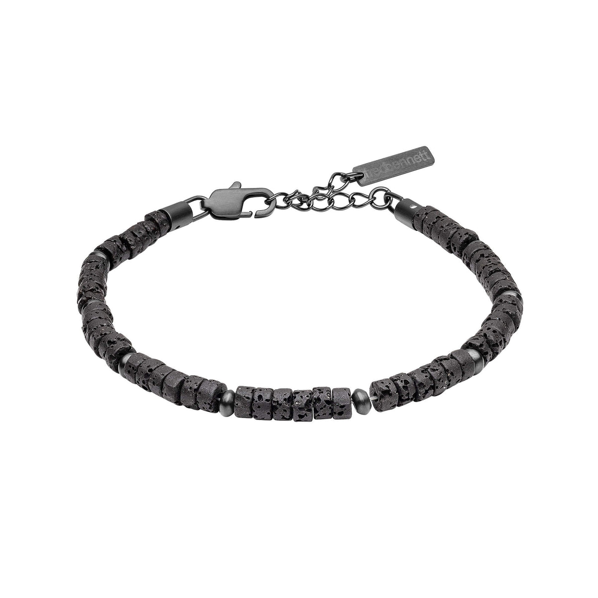 Fred Bennett Lava Stone Beaded Bracelet