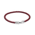 Fred Bennett Braided Leather and Hook Clasp Bracelet