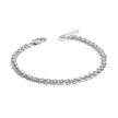 Fred Bennett Smaller Fit Stainless Steel Wheat Chain Bracelet