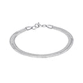 Fred Bennett Stainless Steel Herringbone Chain Bracelet