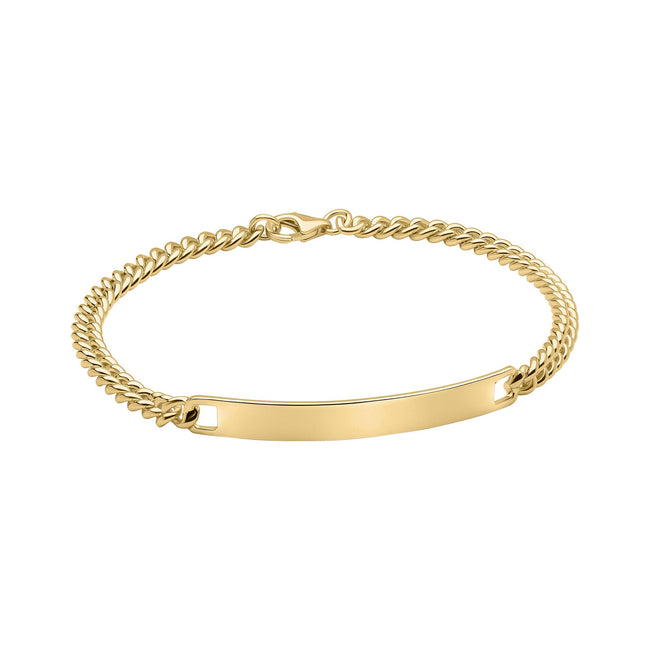 Fred Bennett Panzerkettenarmband mit Gravurplatte