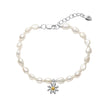 Laura Ashley Silver Kids Everingham Meadow Daisy Bracelet