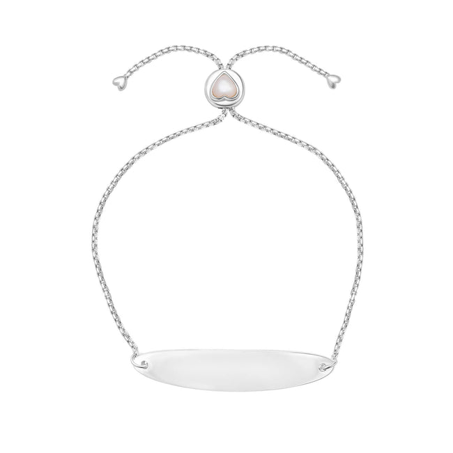 Laura Ashley Silver Kids Rosmere Love Heart Toggle Bracelet