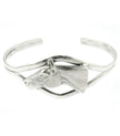Silver Steed Horse Head Bangle