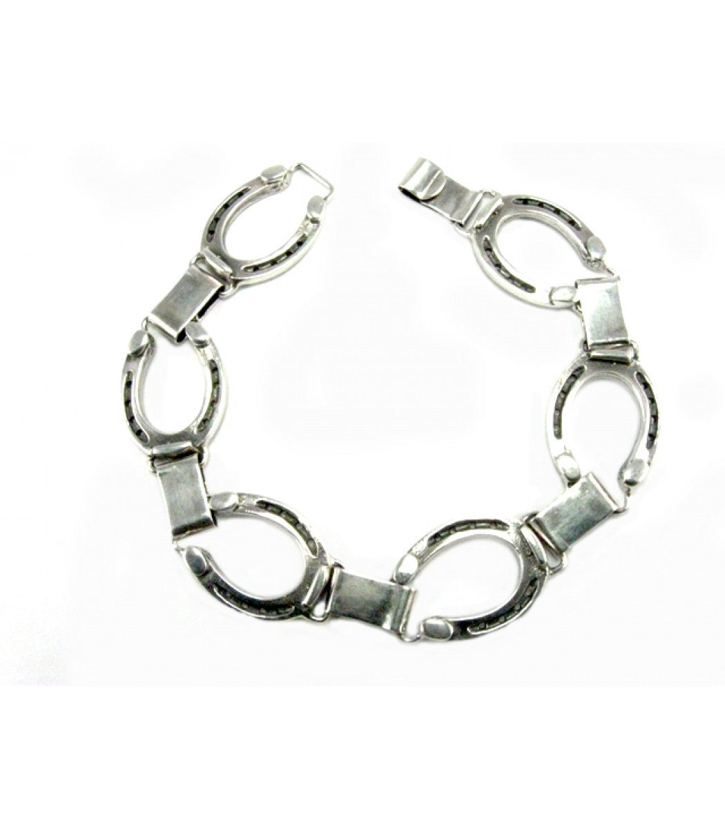 Silver Steed Horseshoe Bracelet 2