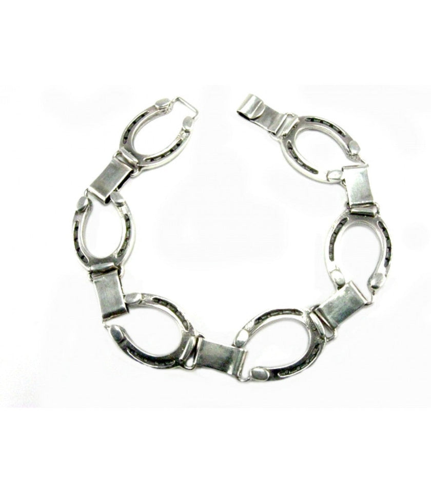 Silver Steed Horseshoe Bracelet 2