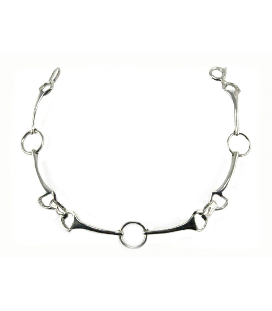 925 Sterling Silver Snaffle Bit Bracelet – Handmade Equestrian Jewellery