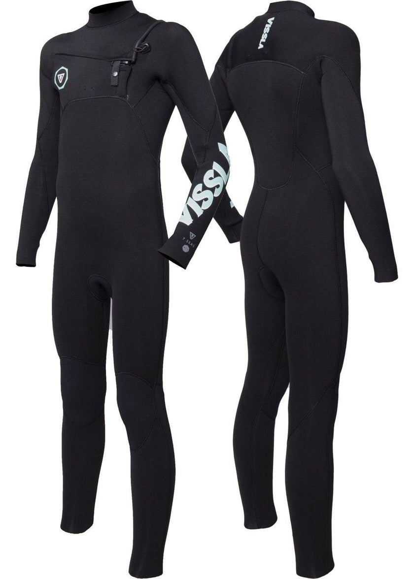 Vissla 7 Seas Boys 4-3 Full Chest Zip Wetsuit