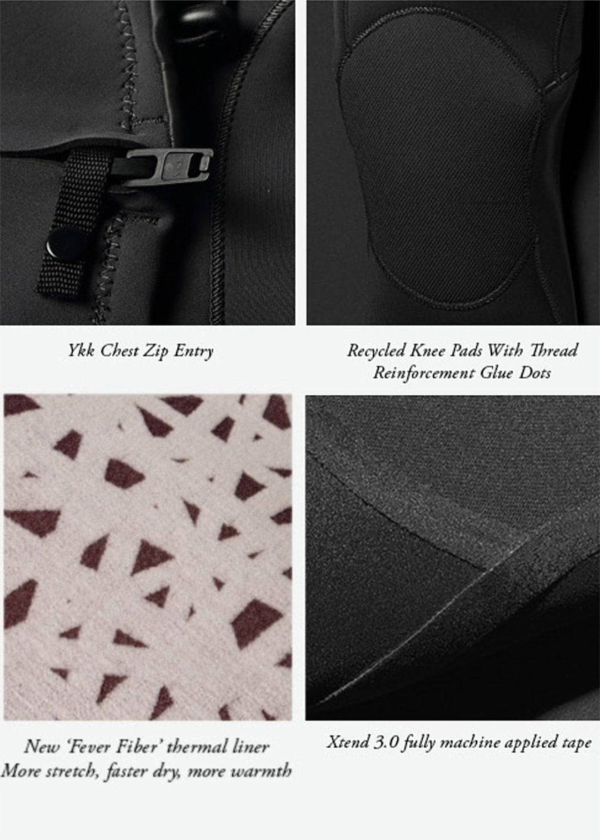 Vissla 7 Seas Boys 4-3 Full Chest Zip Wetsuit