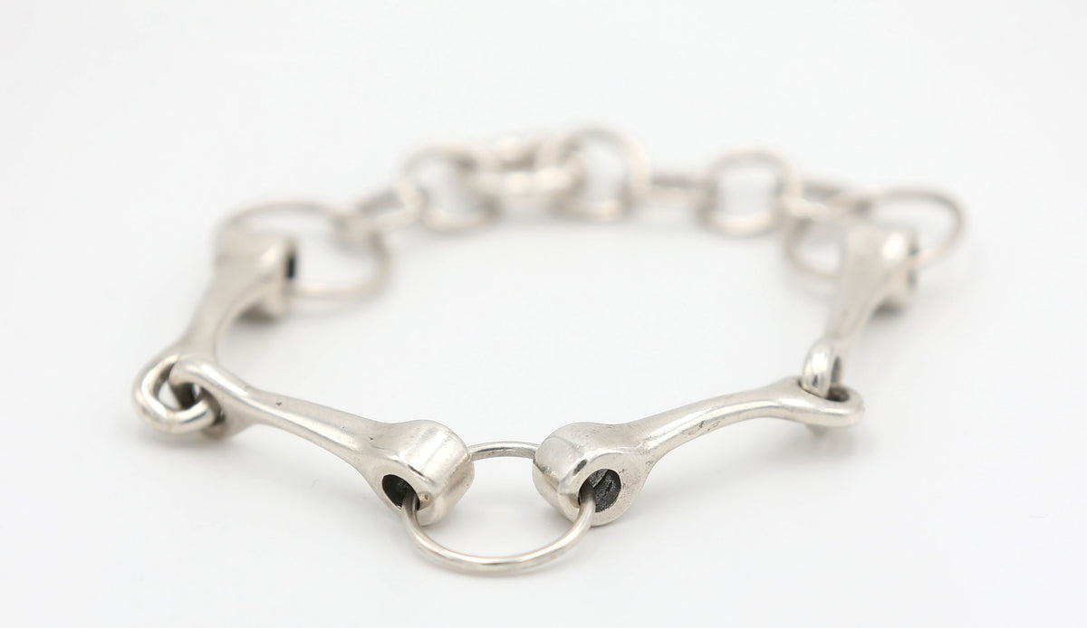 Silver Steed Large All About Snaffle Bracelet 3