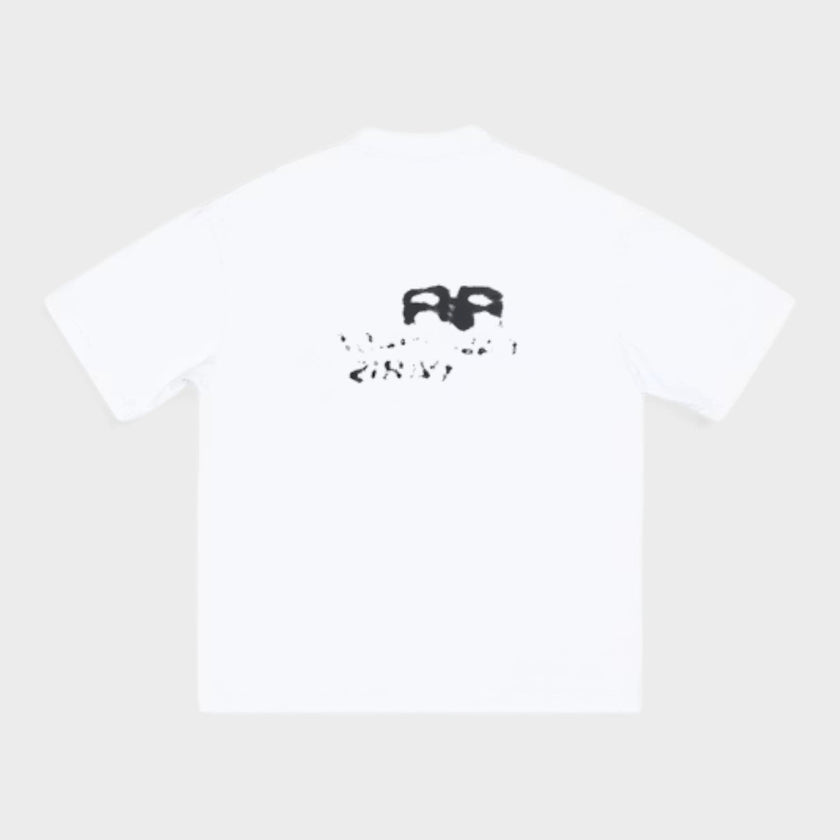 Logo Medium Fit T-Shirt White Black