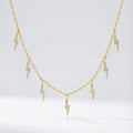 Beau Lightning Necklace | 14K Gold Plated
