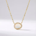 Bianca Moonstone Pendant Necklace | 14K Gold Plated