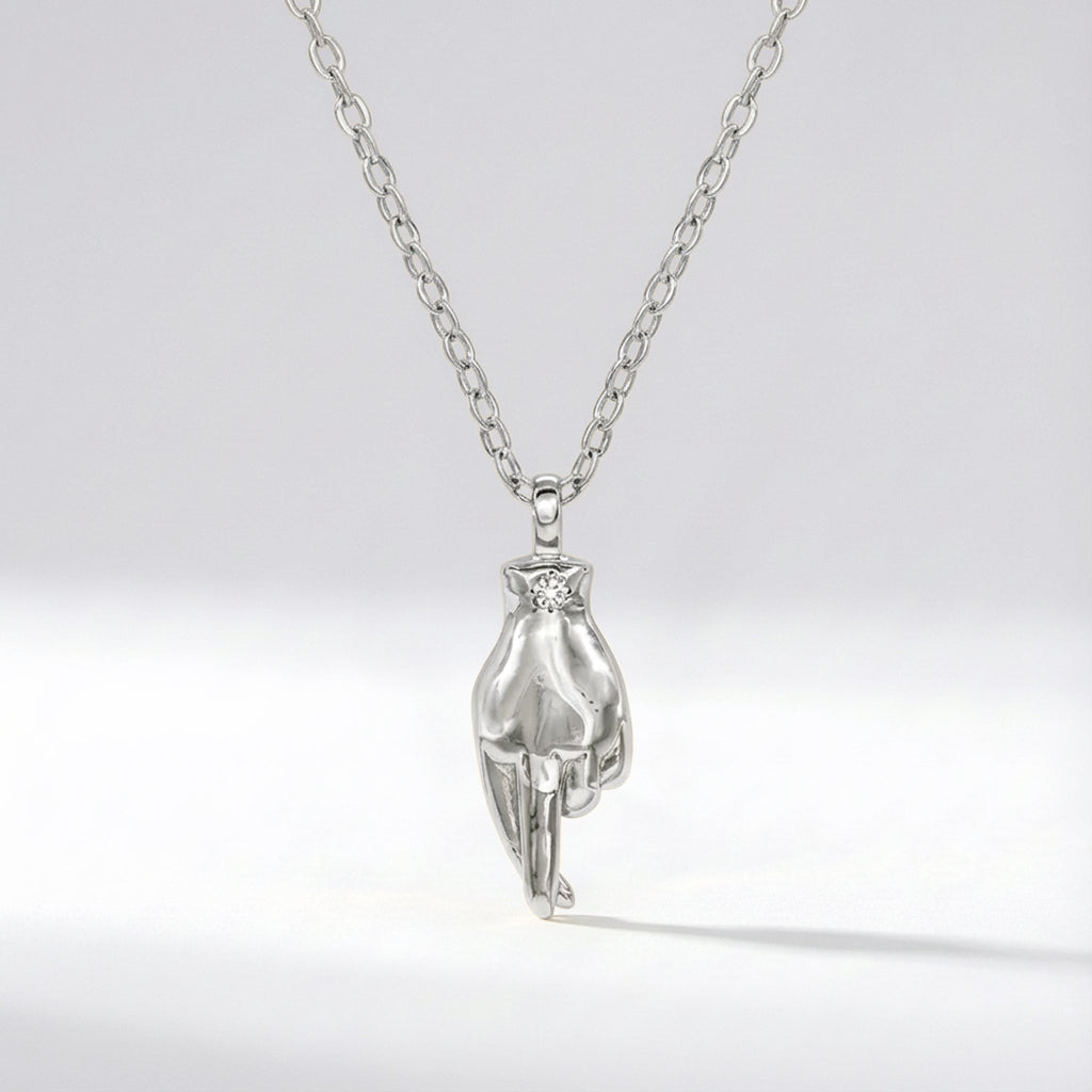 Billie Fingers Crossed Necklace | 925 Sterling Silver