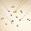 Beginnings Milgrain Semi-Precious Cabochon Birthstone Necklace