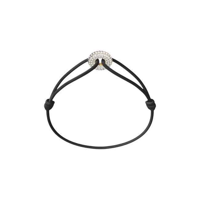 Mini Golden Soho Pavé Cord Bracelet