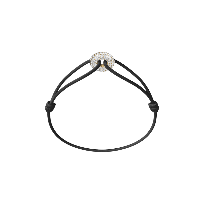 Mini Golden Soho Pavé Cord Bracelet