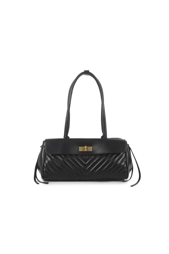 Black Quilted Shoulder Bag