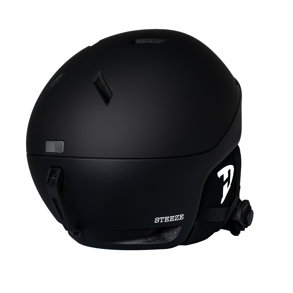 Daytona Steeze Snowboard Helmet - Adjustable Helmet for Men, Women & Youth - Dull Black Finish