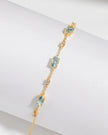 Mini Set 2 - Parure di gioielli con topazio blu in vermeil d'oro 18k